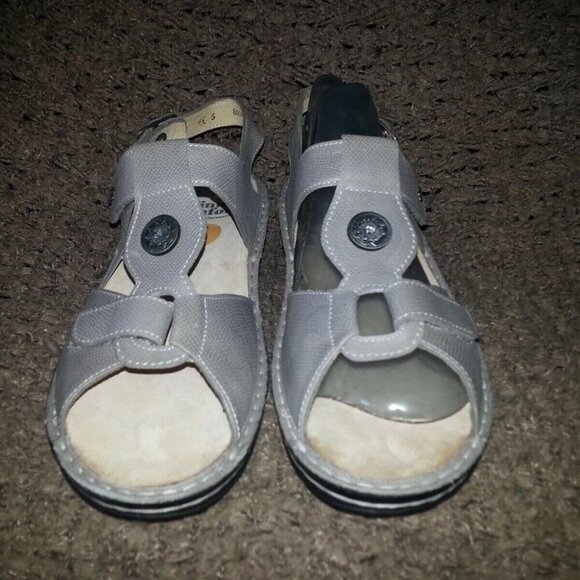 FINN COMFORT-Adana-Taupe/Grey/Beige Pebbled Leather-UK Size 5D-NWOB - Picture 3 of 7